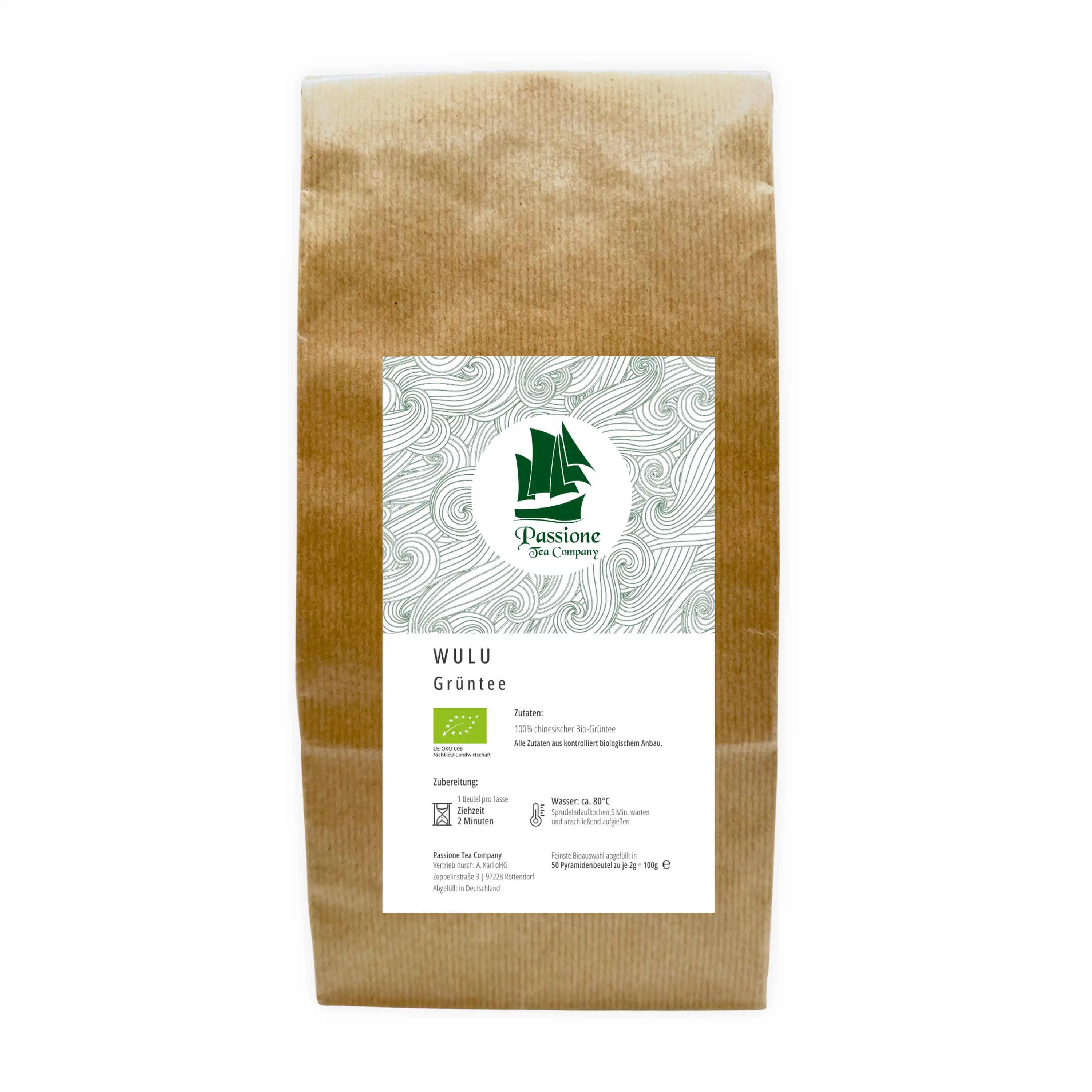 Grüntee WuLu BIO 100g