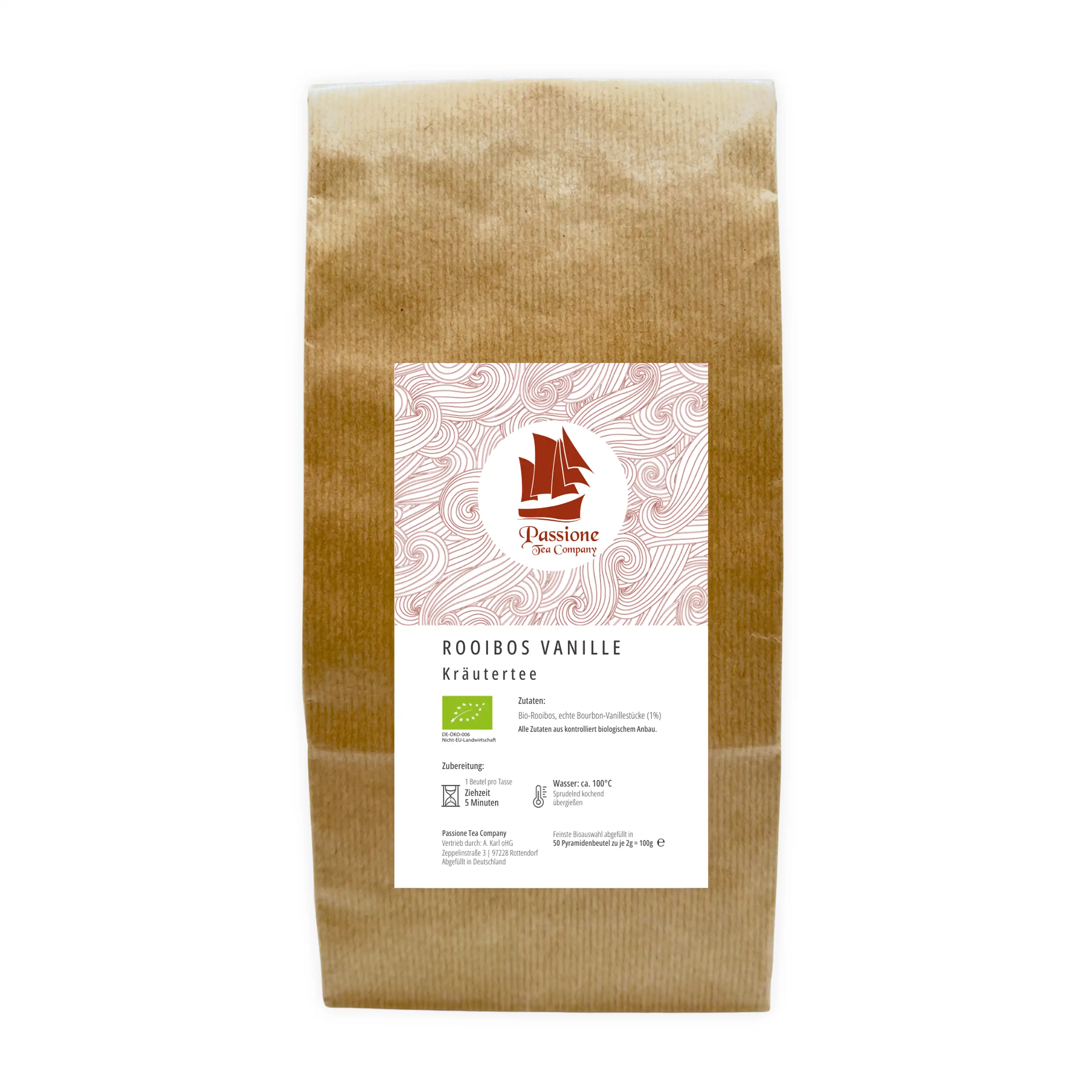 Kräutertee Rooibos Vanille BIO 100g