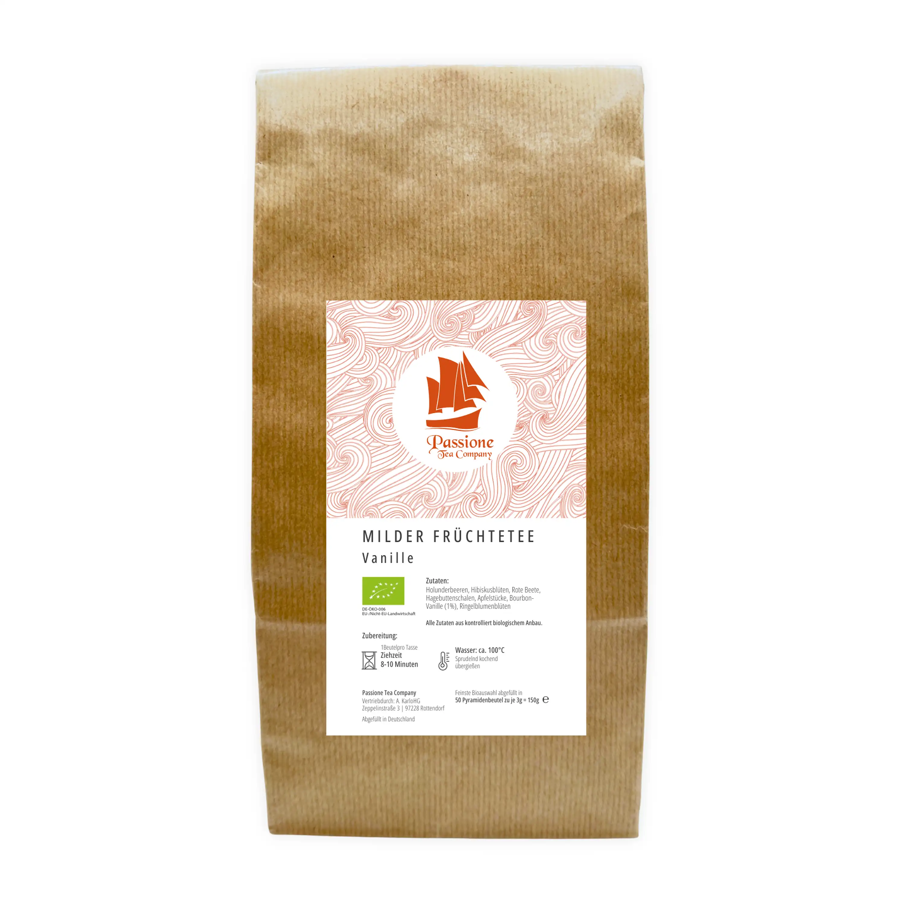 Milder Früchtetee Vanille BIO 150g